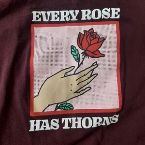 H&M Every Rose Has Thorns T-Shirt (S)